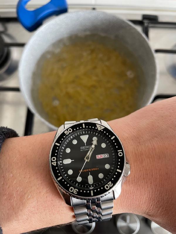 Seiko skx007 on wrist